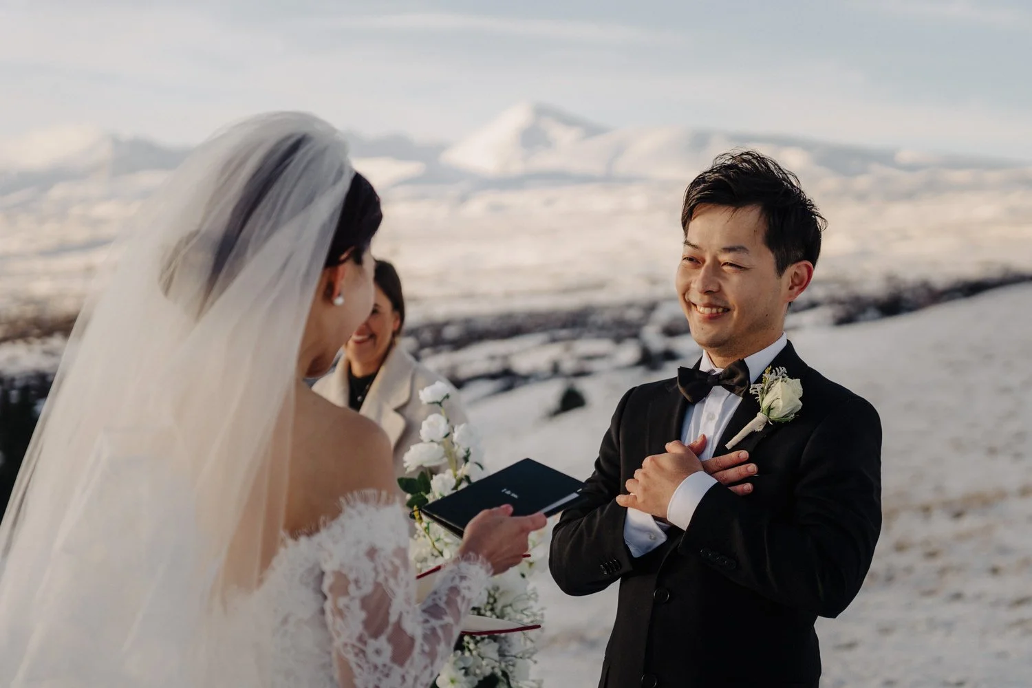  Winter elopement near Lake Pukaki. 