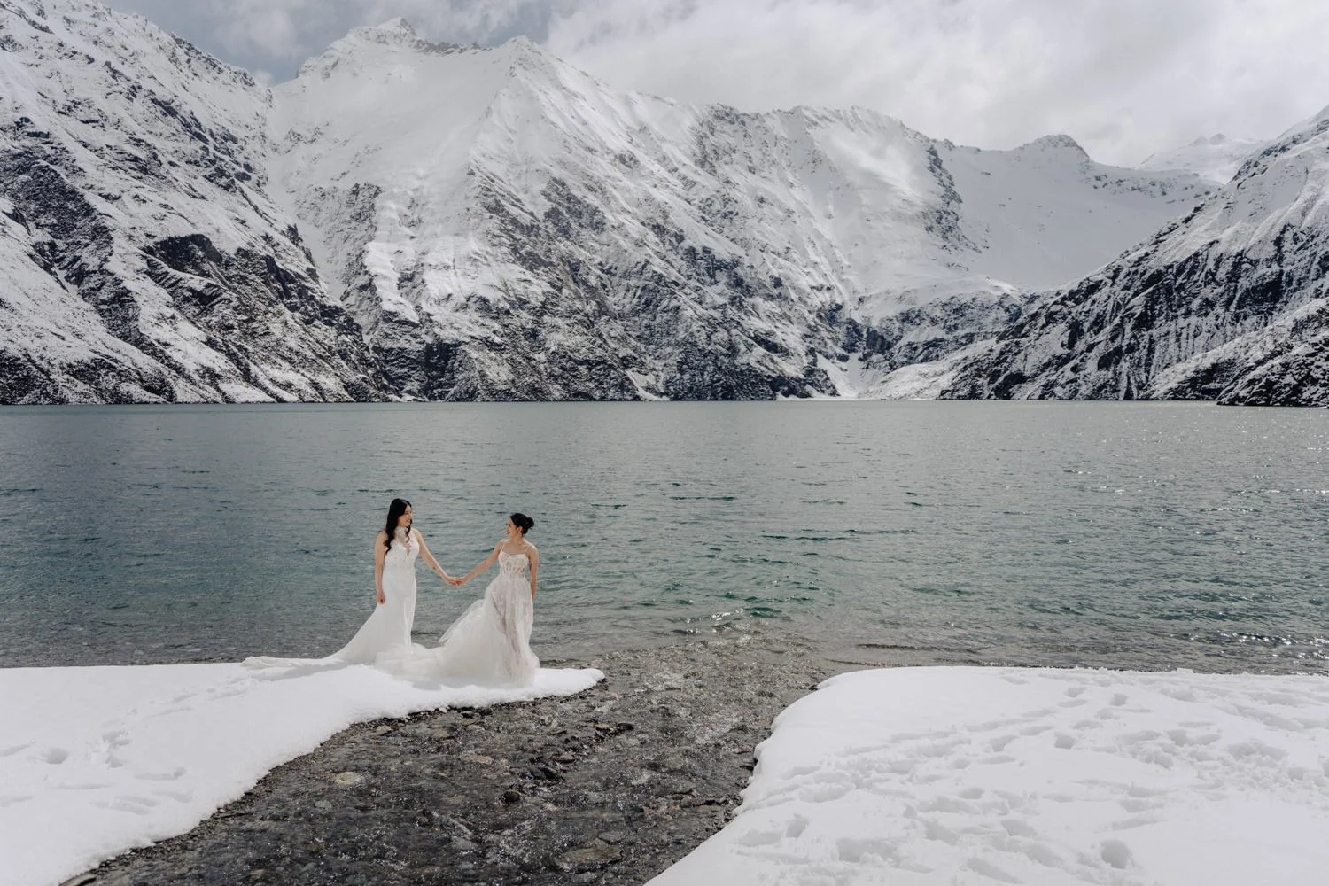 Winter heli elopement in the Southern Alps of New Zealand. 